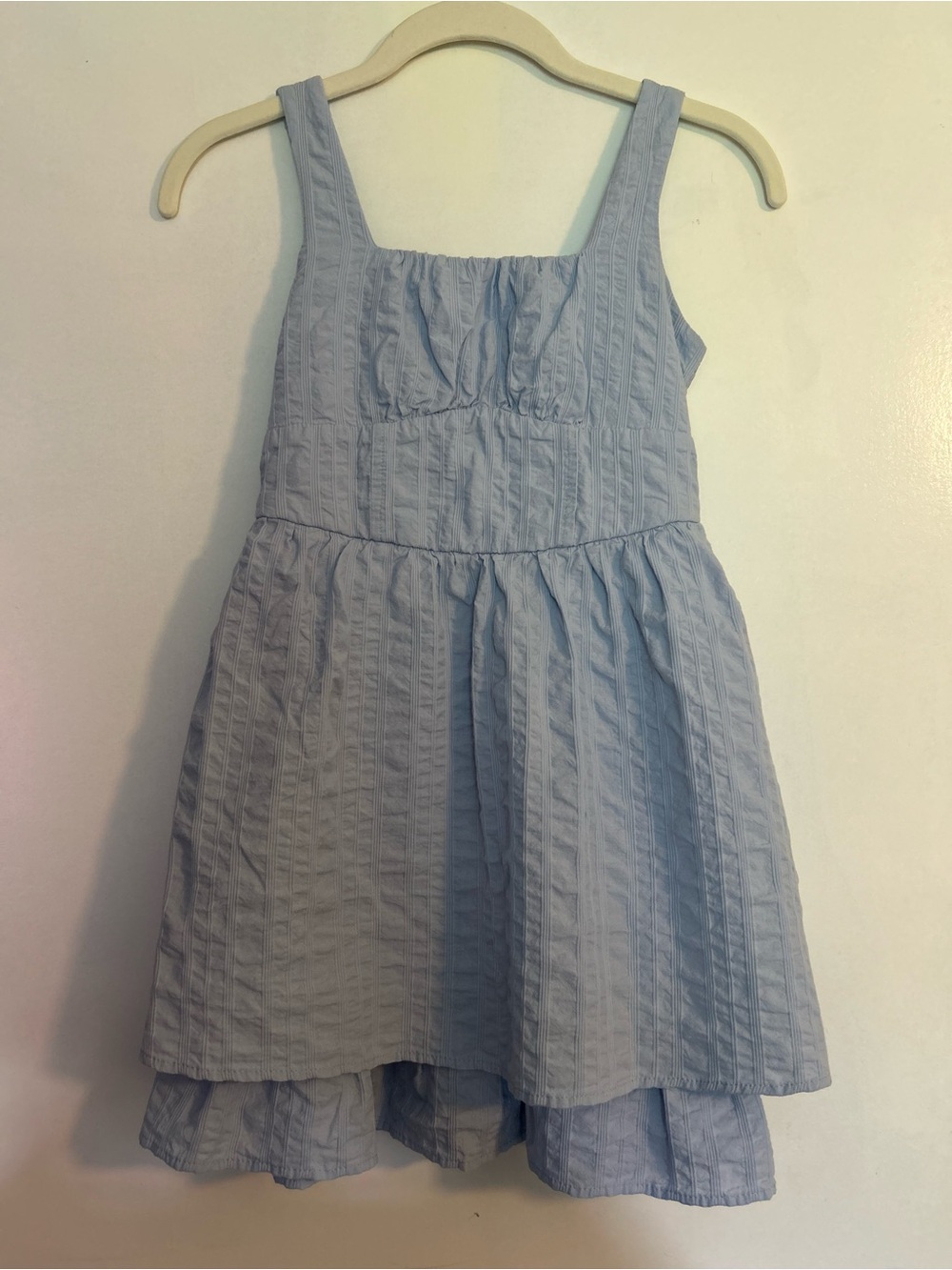 Girls' Light Blue Tiered Summer Dress size 8